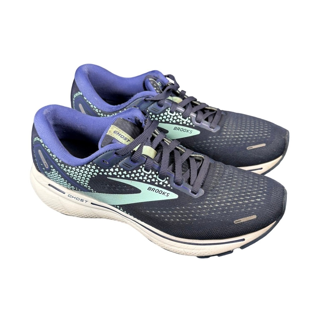 Brooks Ghost‎ 14 Womens Size 9.5 Blue Purple Athletic Running Shoes Sneakers